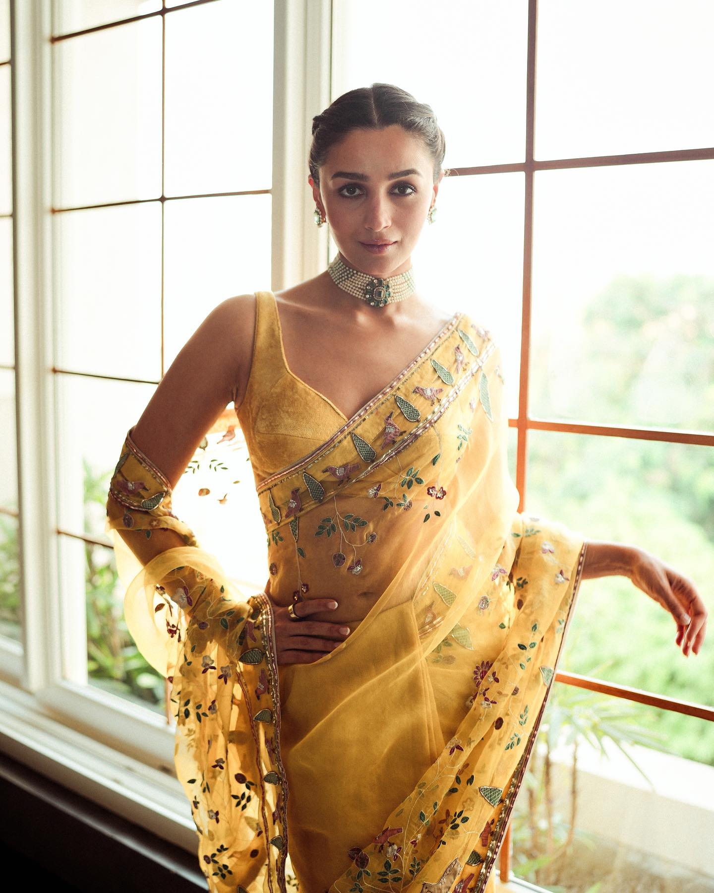 Alia Bhatt Wears A Gorgeous Laddoo Pila Saree For Her Fri