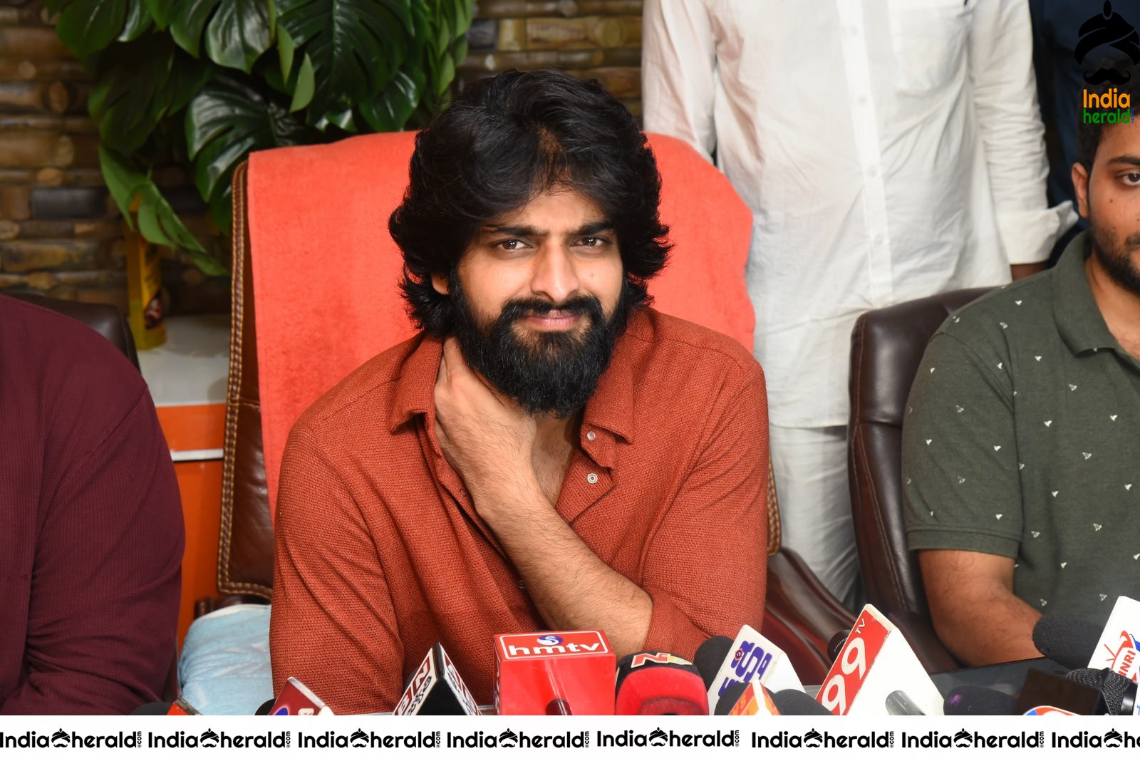 Actor Naga Shaurya Press Meet Stills During Success Tour At