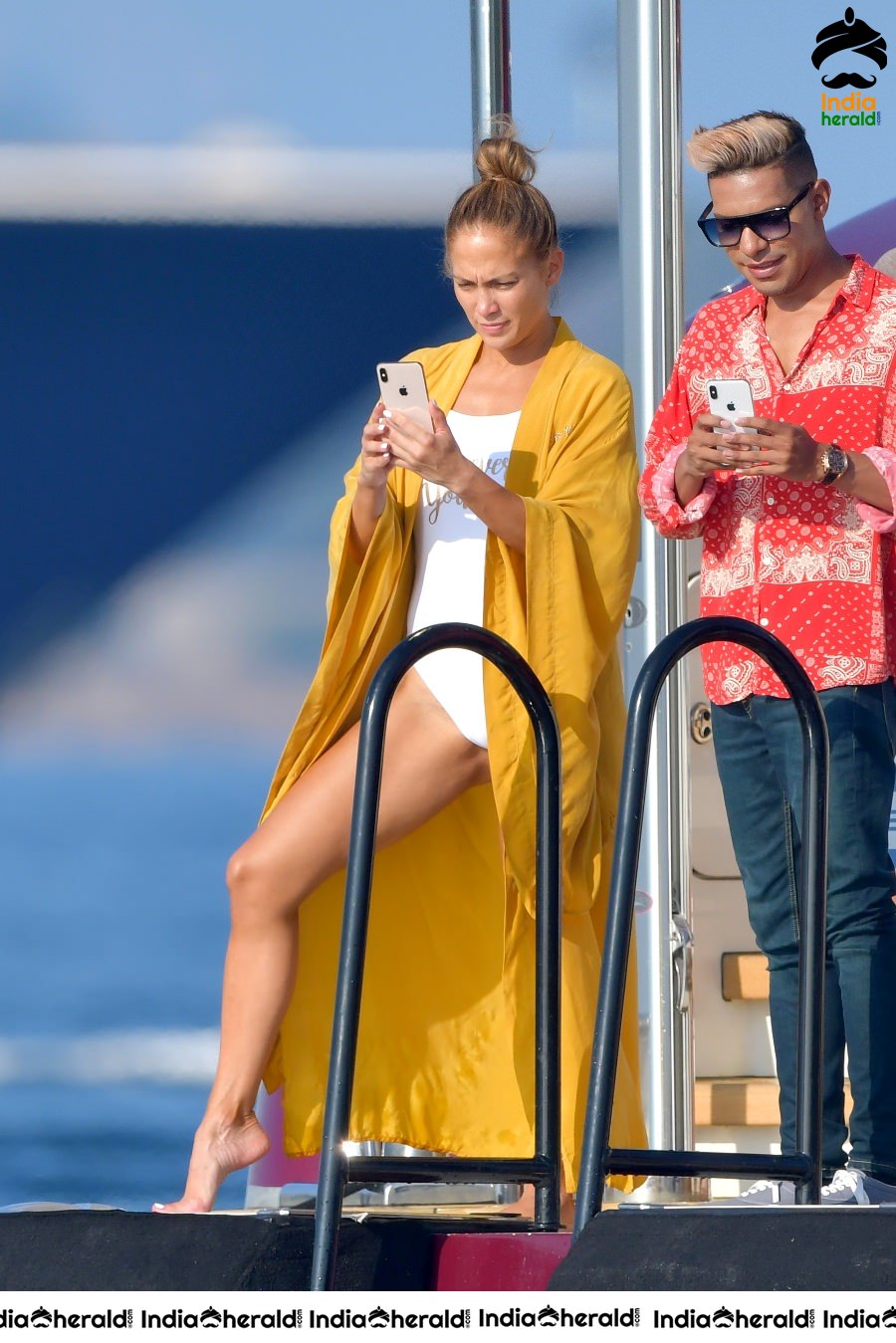 Jennifer Lopez Hot In A Swimsuit On A Yacht In Saint Tropez