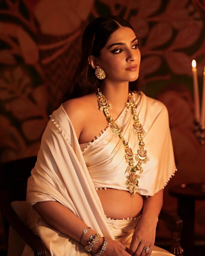 Pregnant Bollywood star Sonam Kapoor slays royal look in new maternity  photoshoot