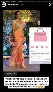 Radhika Merchant Stuns In A Cut-Out Dress Worth Rs 98K, Carries A Hermes  Kelly Bag Worth Rs 70 Lakhs