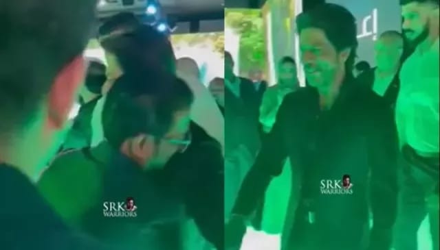 Female Fan Forcefully Kisses Shah Rukh Khan Viral Video 