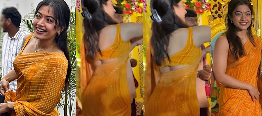 Rashmika Mandanna Best Saree Looks, Newlyweds saree Looks