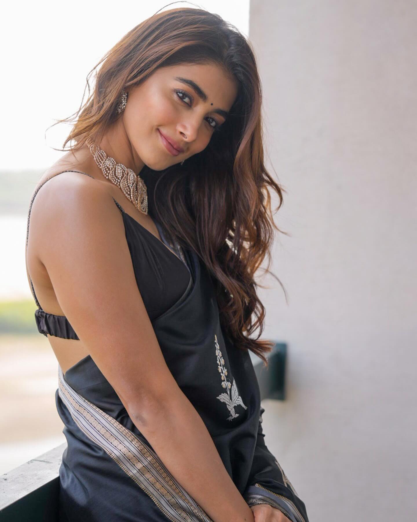 Pooja Hegde Teases Temptations in Black Bra - Hot Photos