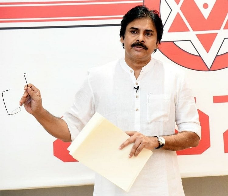 Pawan Kalyan New Clicks In Party Office