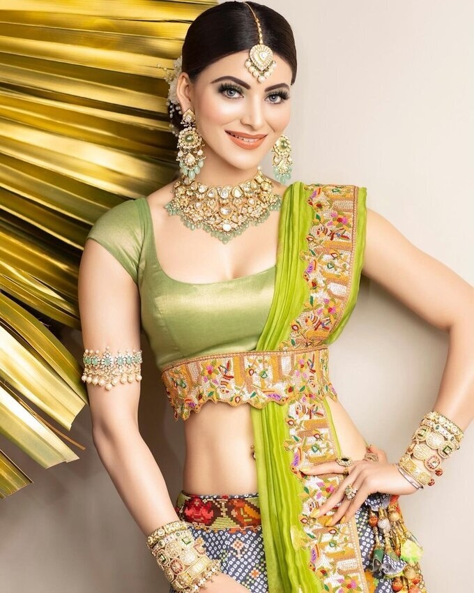 Actress Urvashi Rautela Latest Photos In Traditional Dress