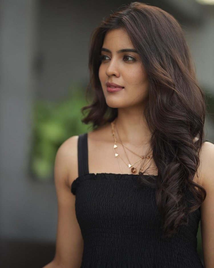 Amritha Aiyer New Images In Black Dress