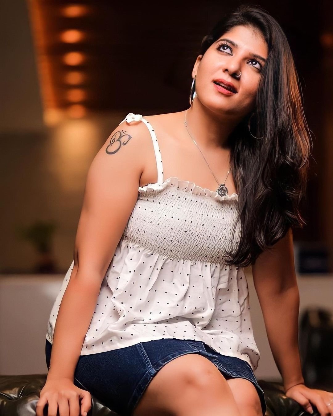 Aswathy latest photos in white dress