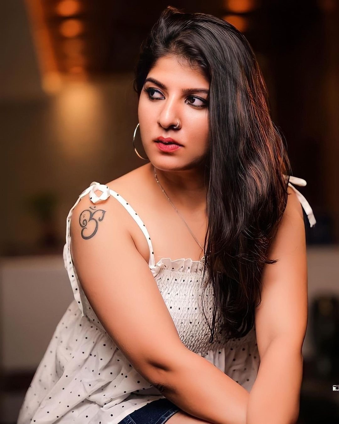 Aswathy latest photos in white dress