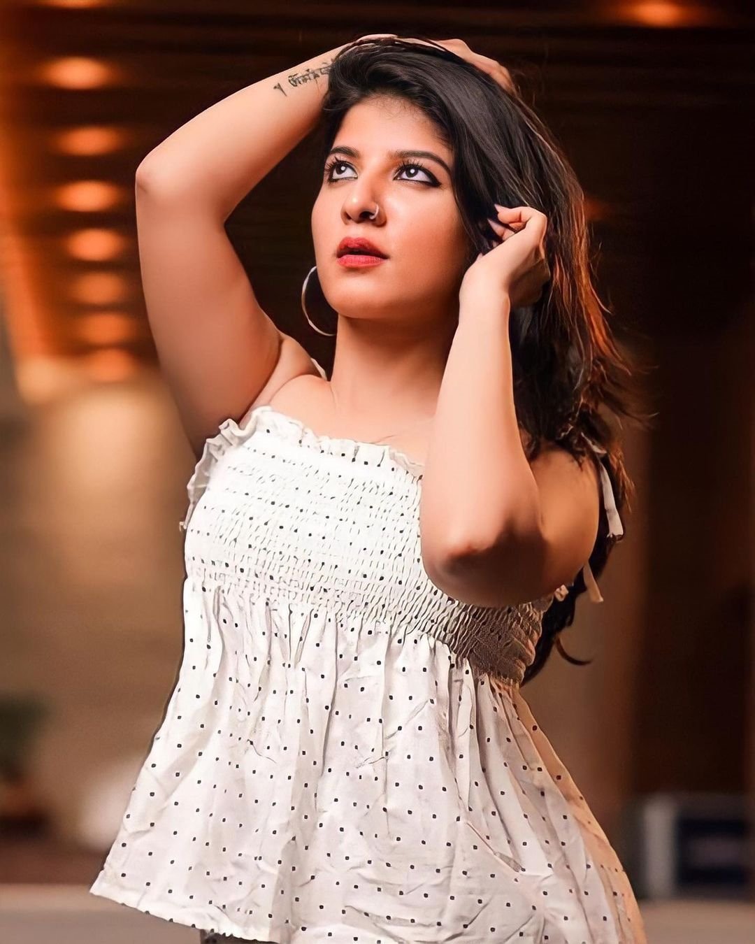 Aswathy latest photos in white dress