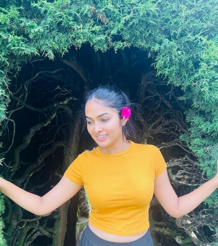 Divi Vadthya New Photos In Yellow