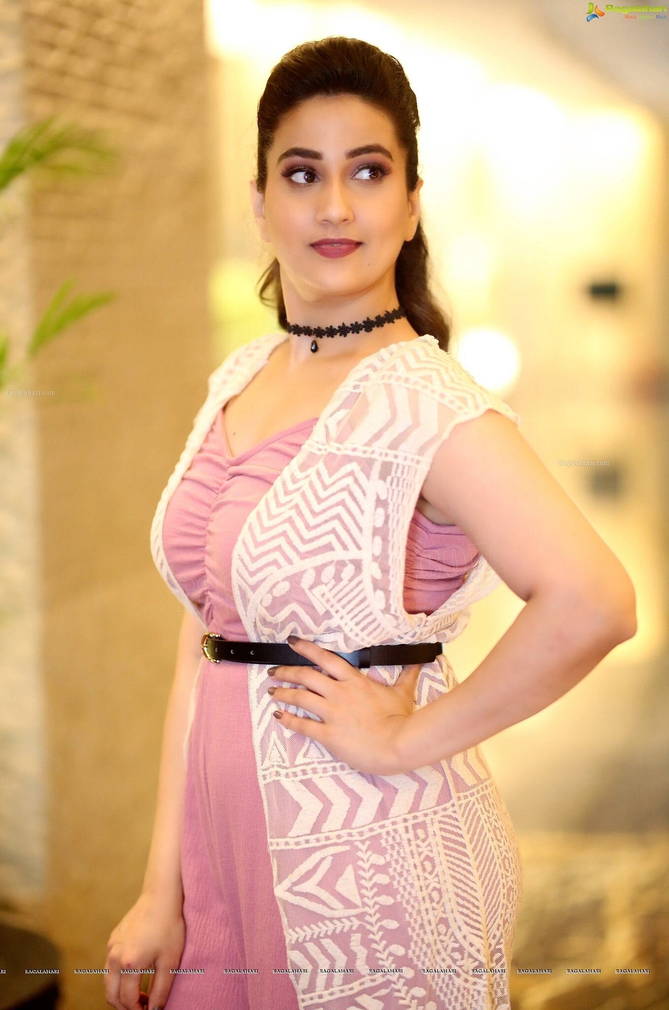 Manjusha Anchor New Images In Frock1