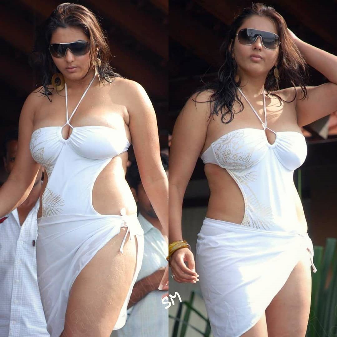 Namitha latest white dress Photo s