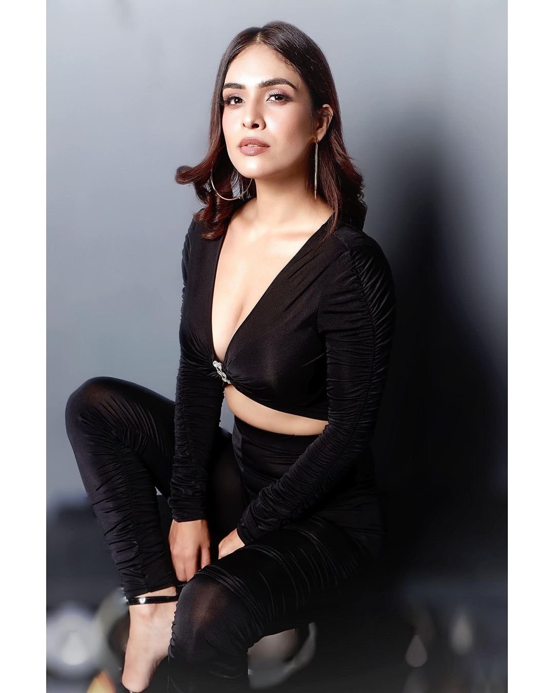 Neha Malik New Images In Black Dress