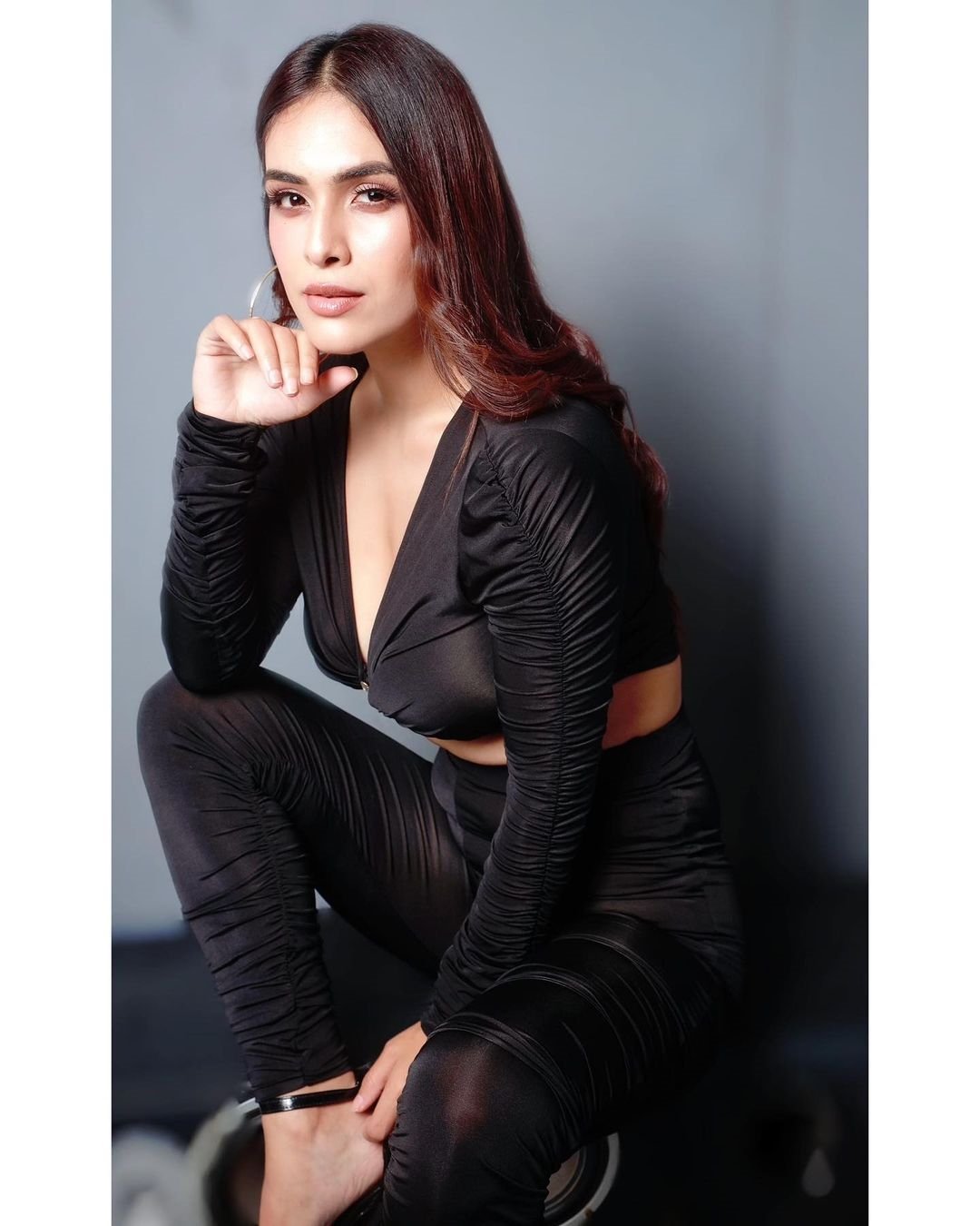 Neha Malik New Images In Black Dress