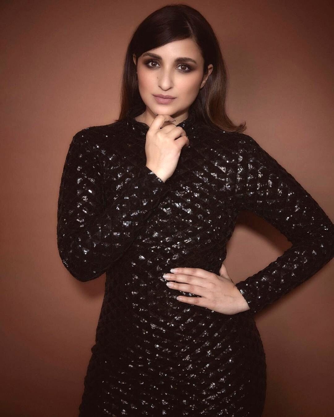 Parineeti Chopra Photos In Black Dress