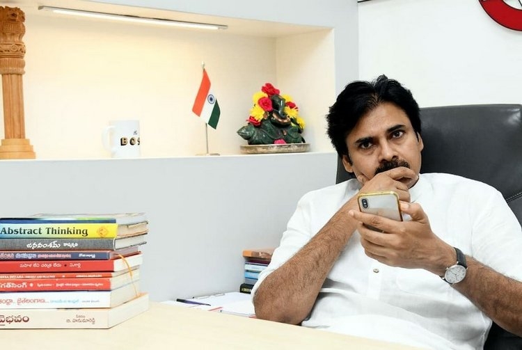 Pawan Kalyan latest Photos In Party Office