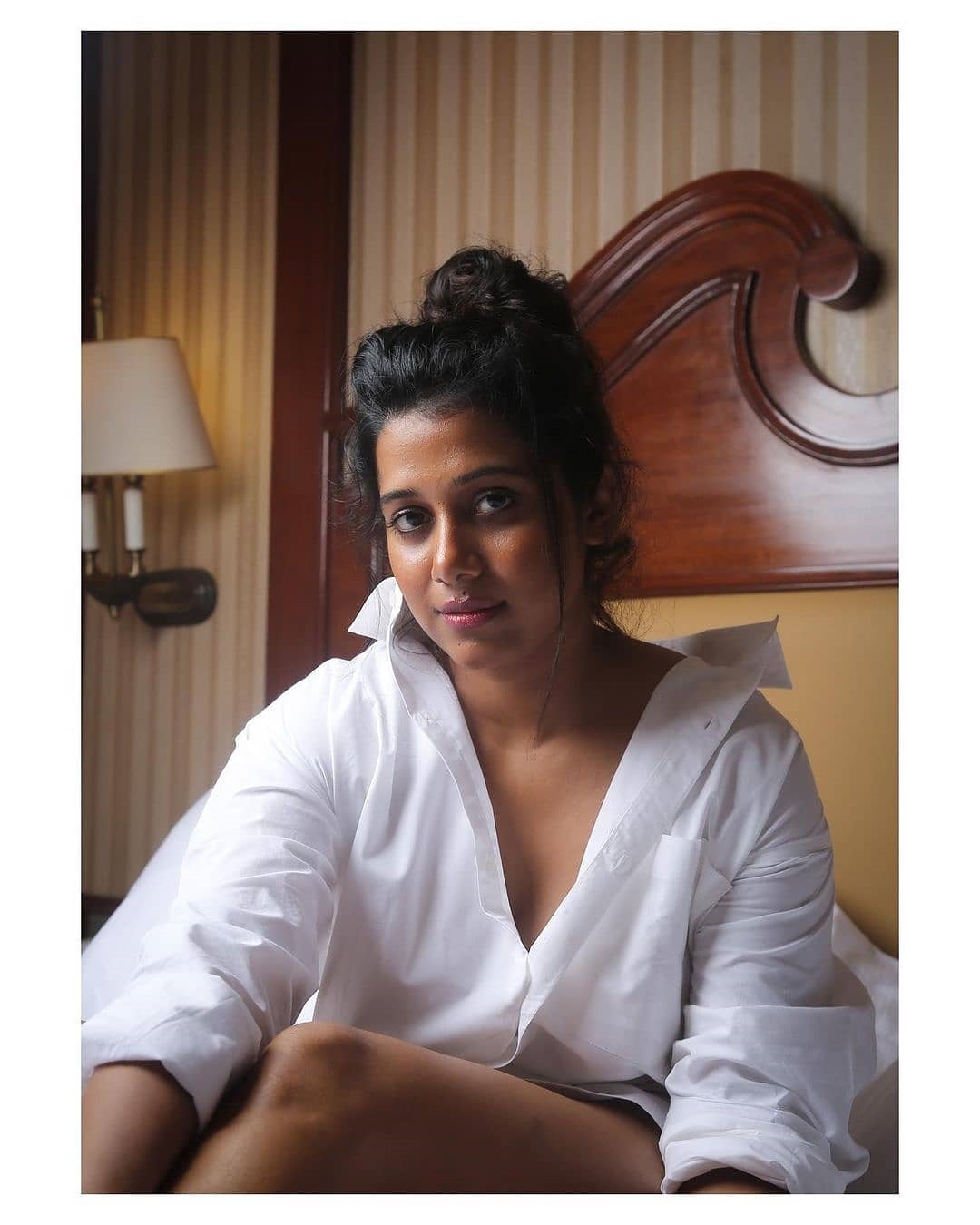 Shilpa Manjunath New Images In White Shirt