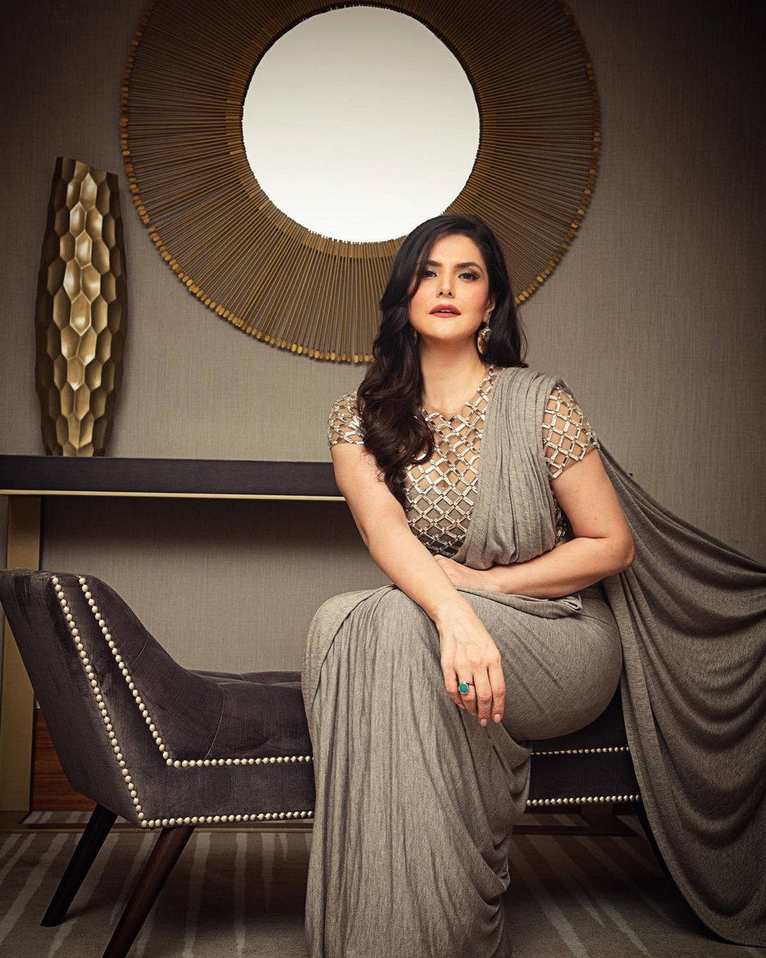 Zareen Khan Images In Saree