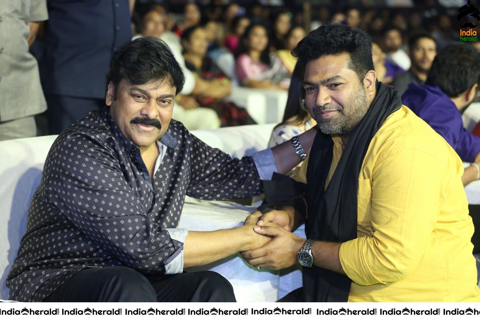 Actor Chiranjeevi chats with Producer of Arjun Suravaram