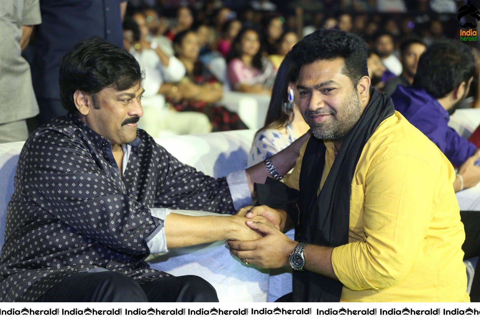 Actor Chiranjeevi chats with Producer of Arjun Suravaram