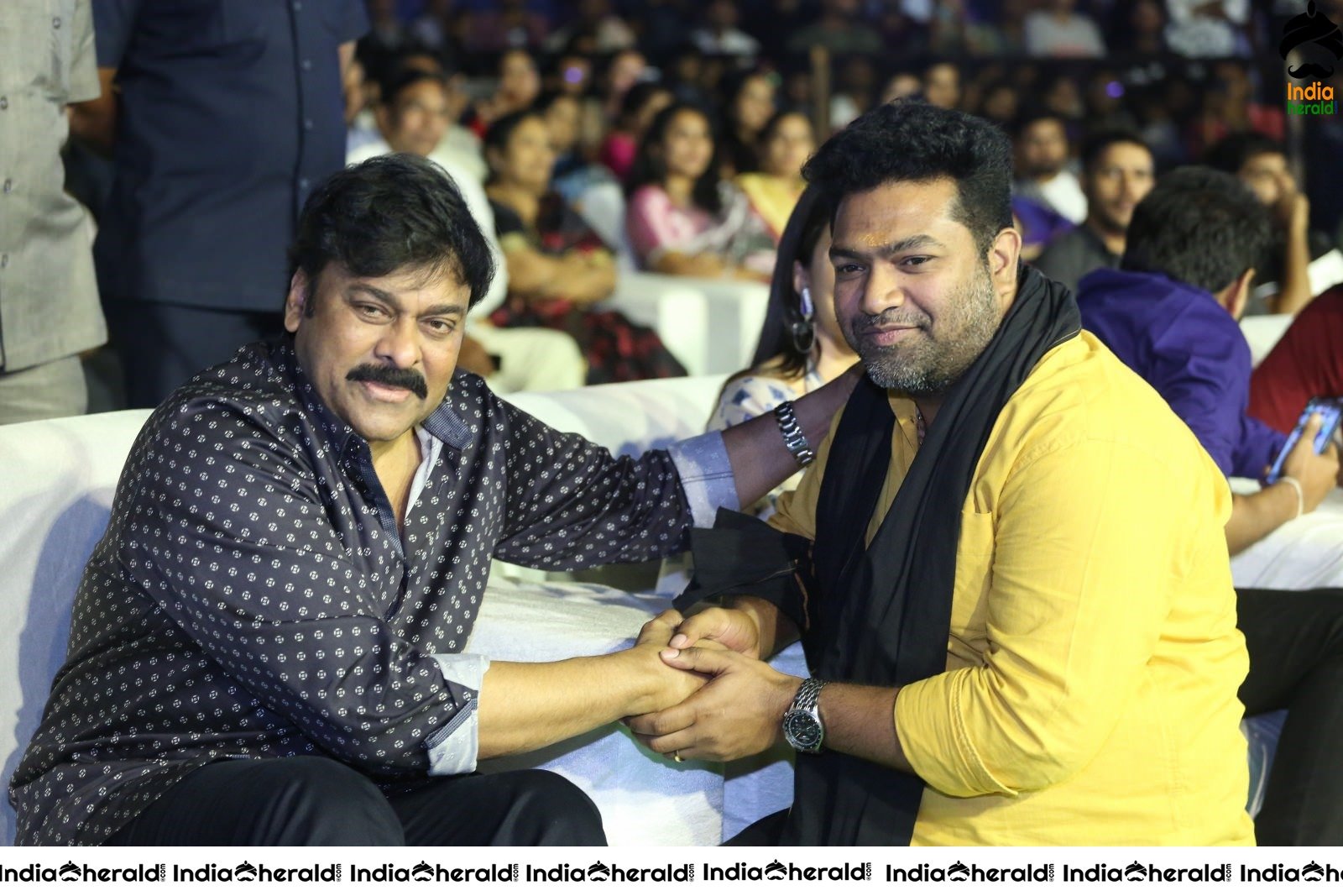 Actor Chiranjeevi chats with Producer of Arjun Suravaram