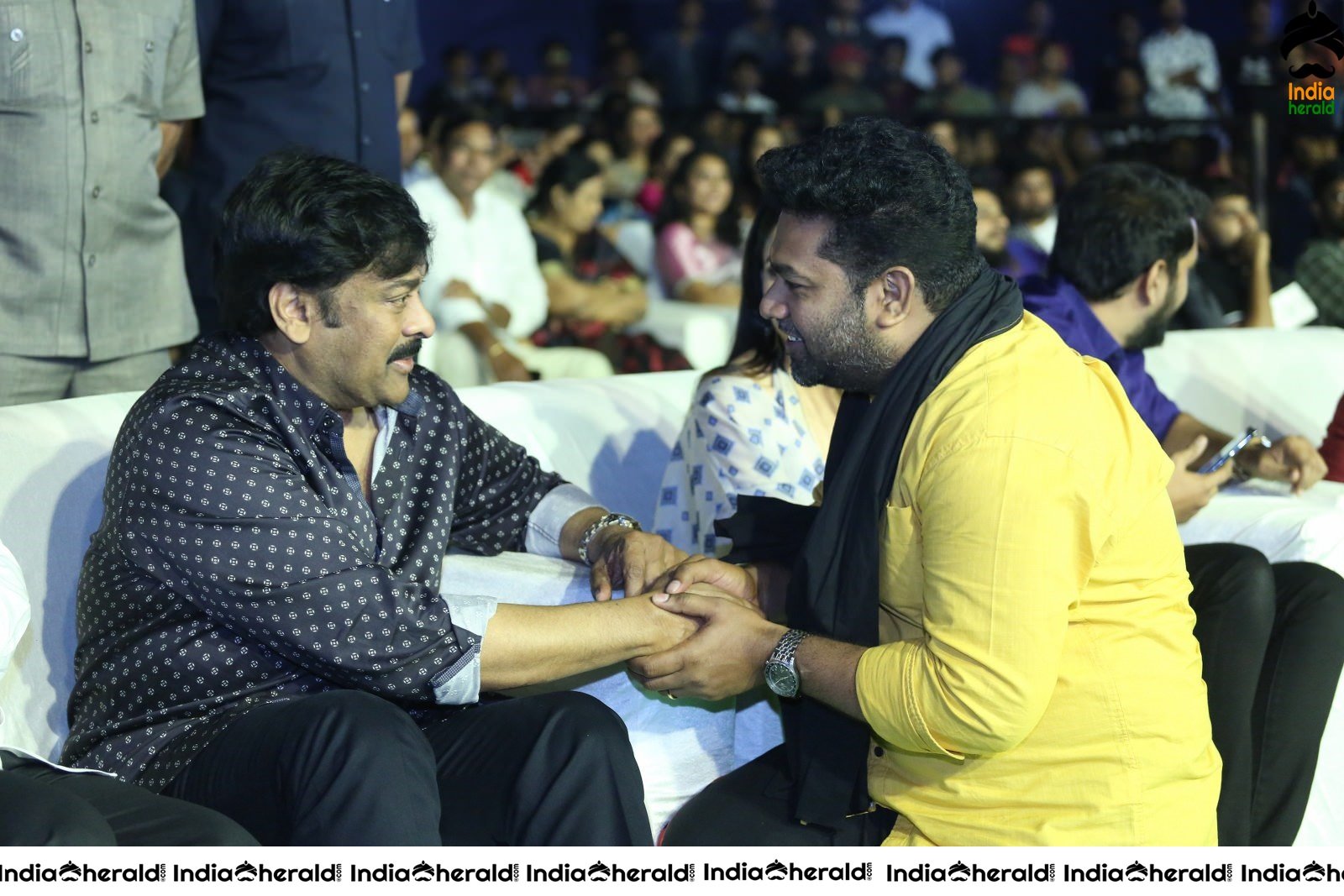 Actor Chiranjeevi chats with Producer of Arjun Suravaram