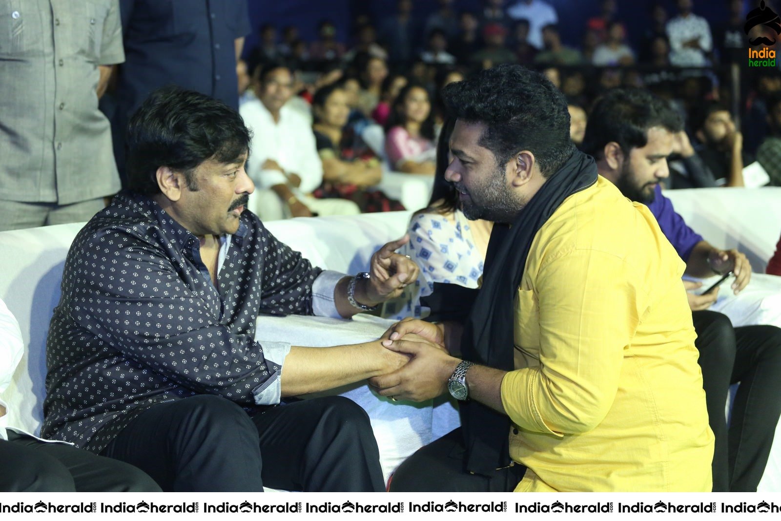 Actor Chiranjeevi chats with Producer of Arjun Suravaram