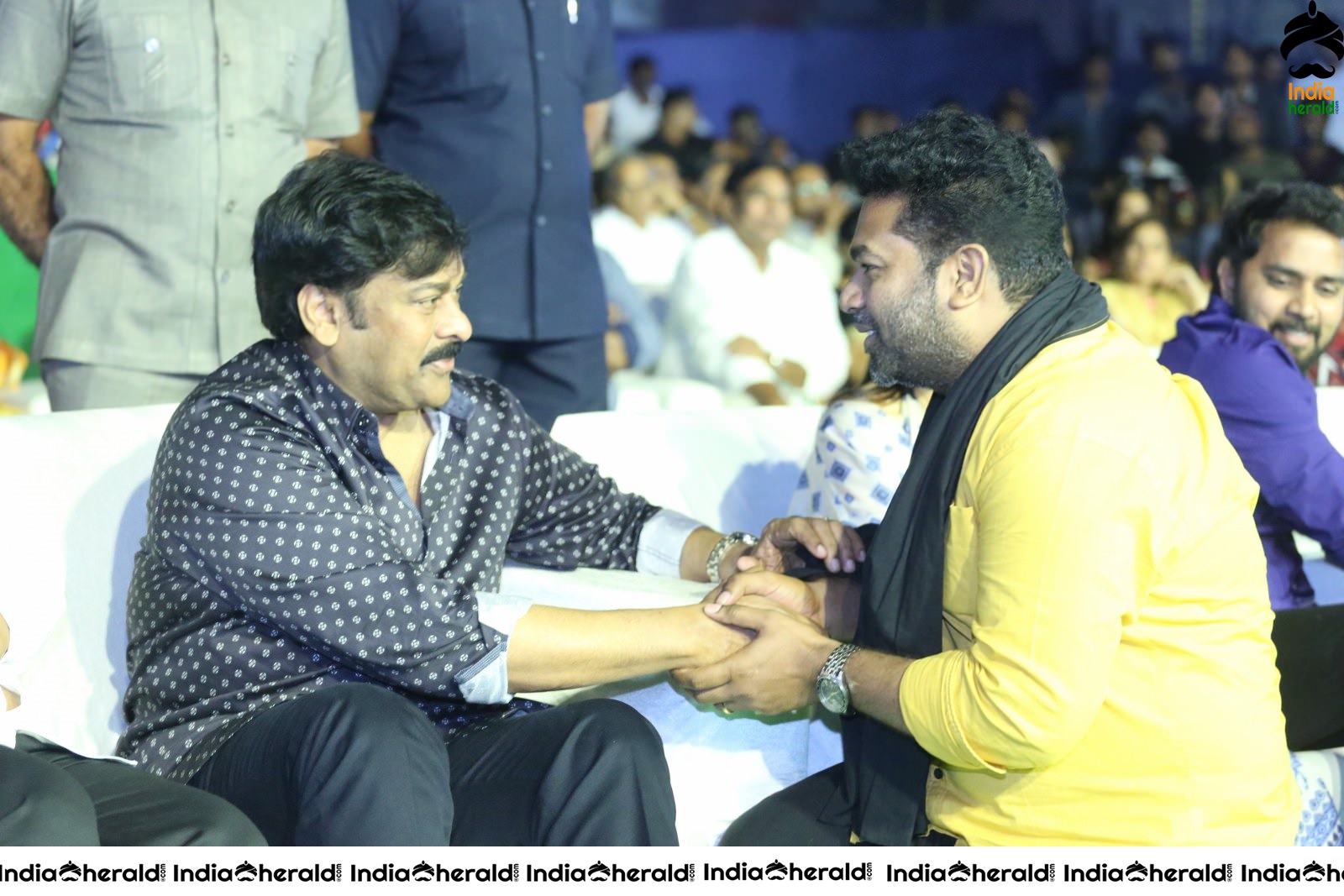 Actor Chiranjeevi chats with Producer of Arjun Suravaram