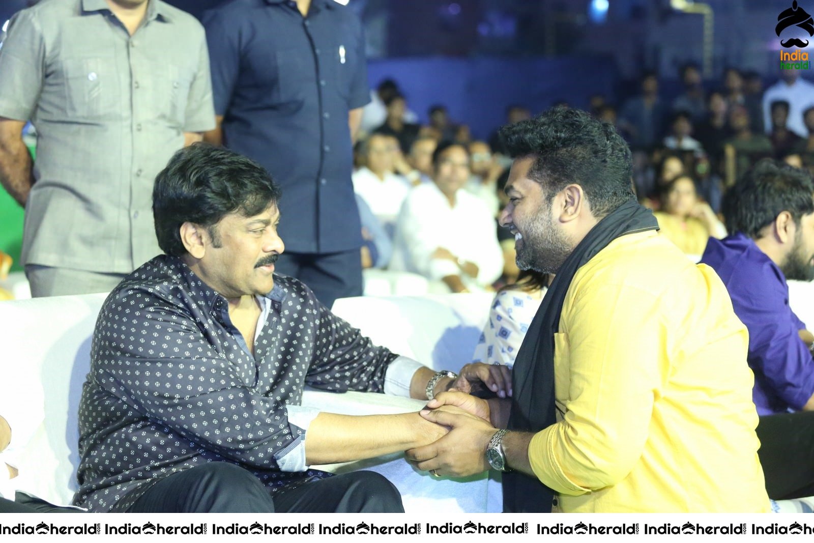 Actor Chiranjeevi chats with Producer of Arjun Suravaram