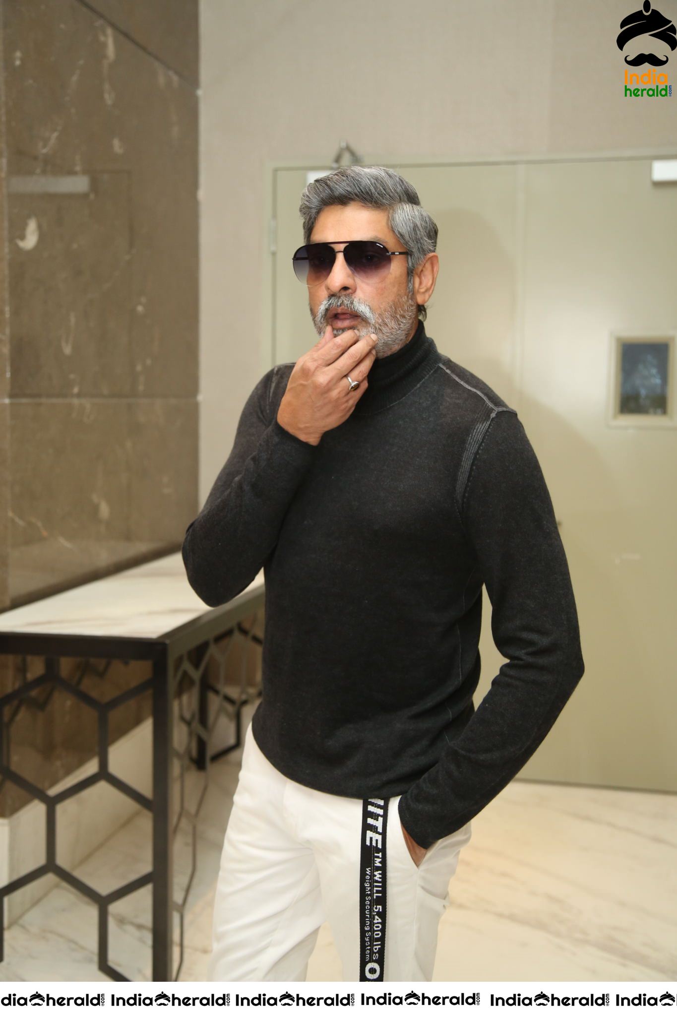 Actor Jagapathi Babu looking stylish with white beard Set 1