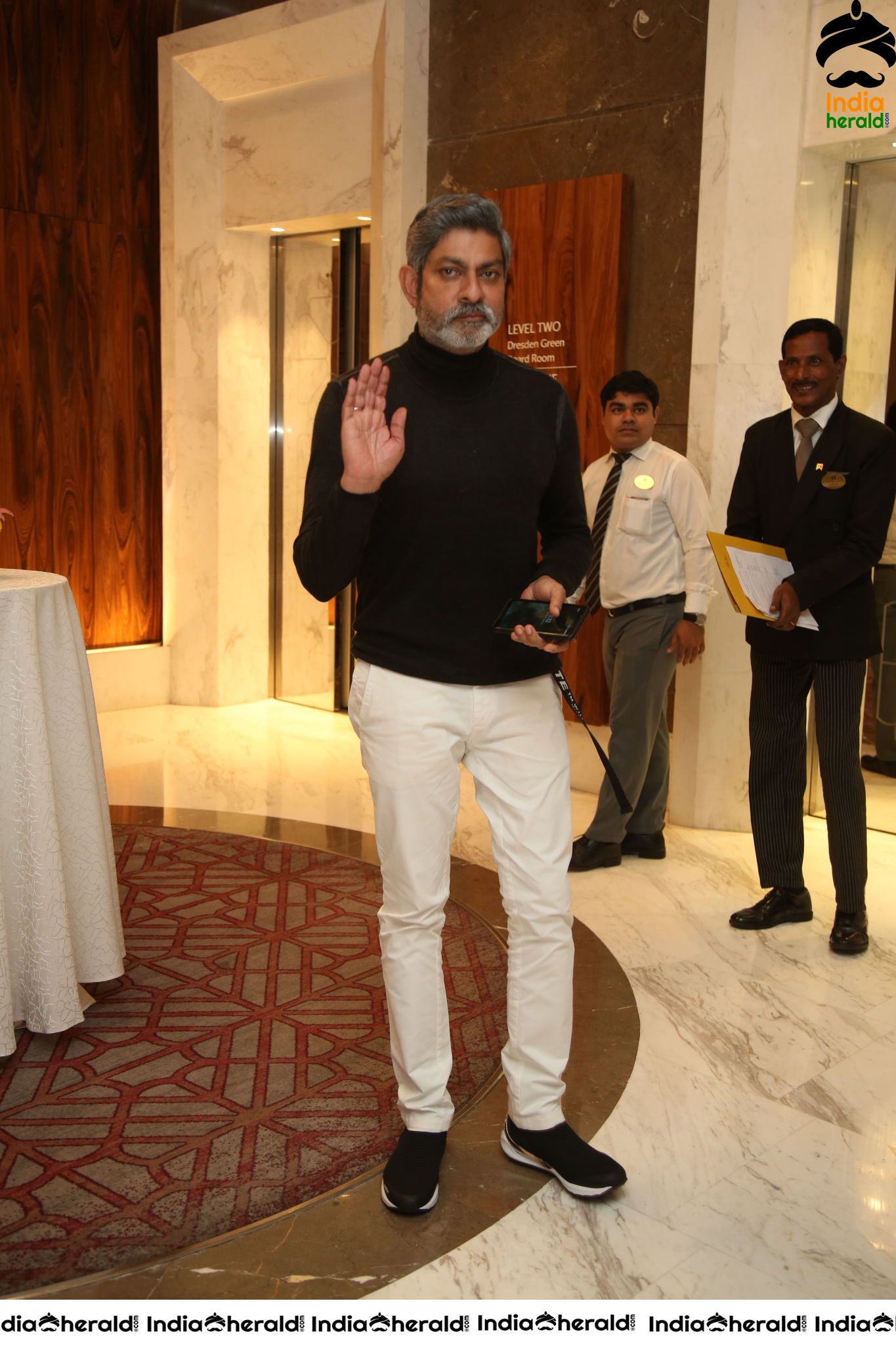 Actor Jagapathi Babu looking stylish with white beard Set 1