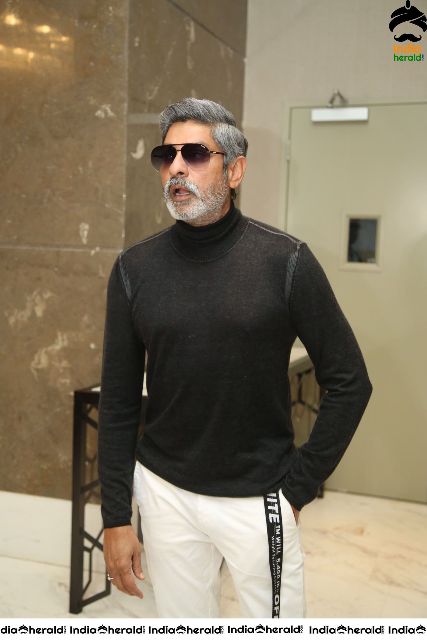 Actor Jagapathi Babu looking stylish with white beard Set 1