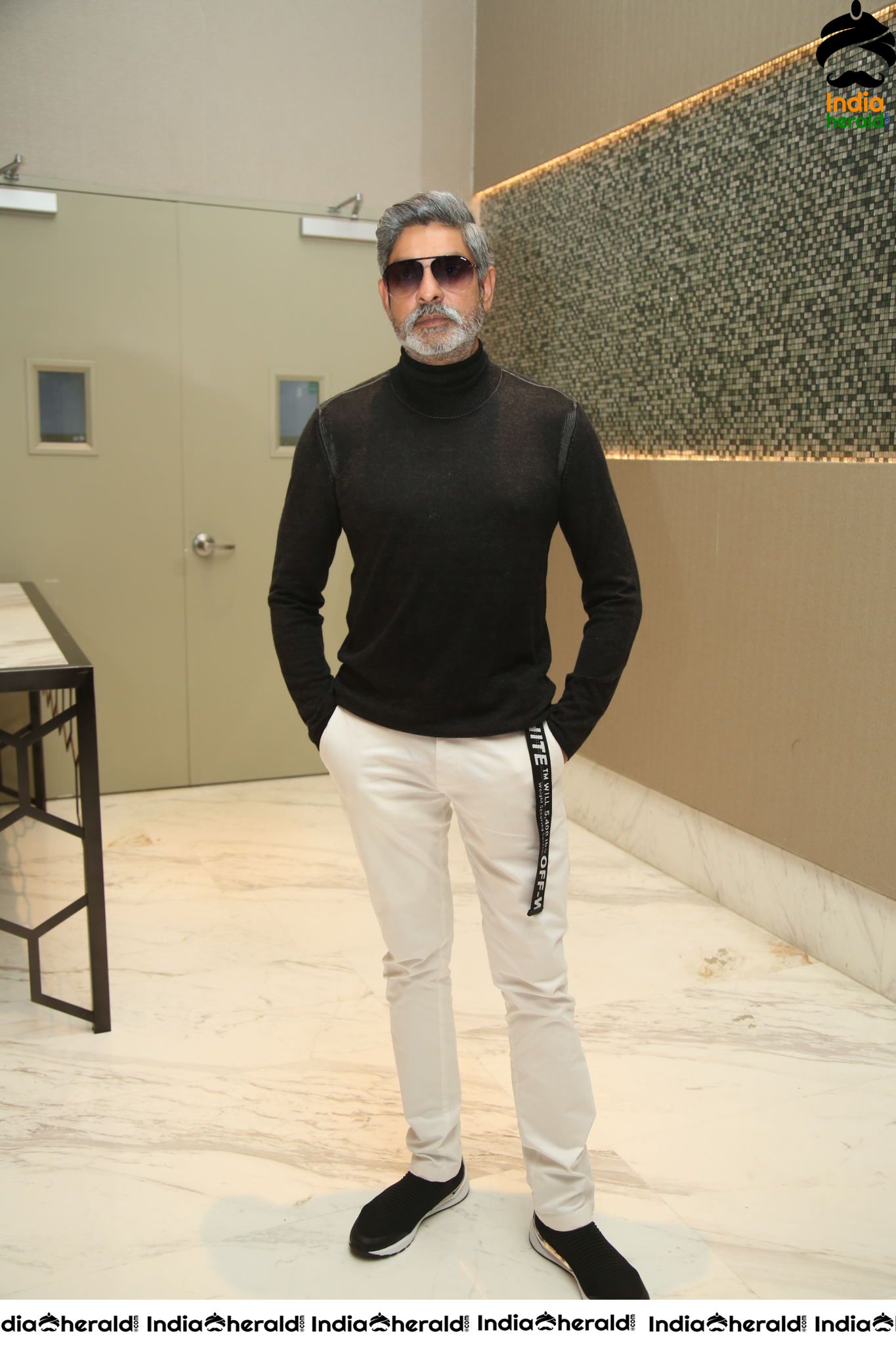 Actor Jagapathi Babu looking stylish with white beard Set 2