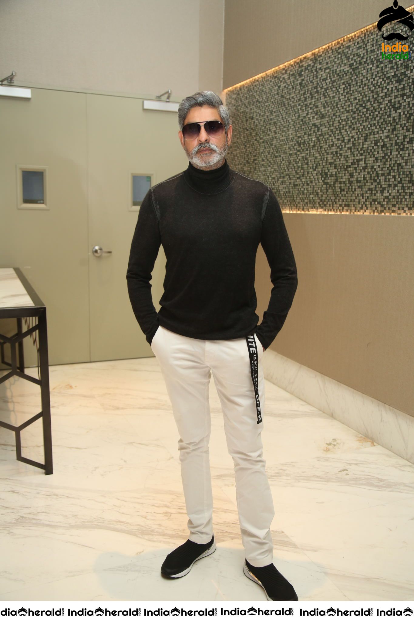 Actor Jagapathi Babu looking stylish with white beard Set 2