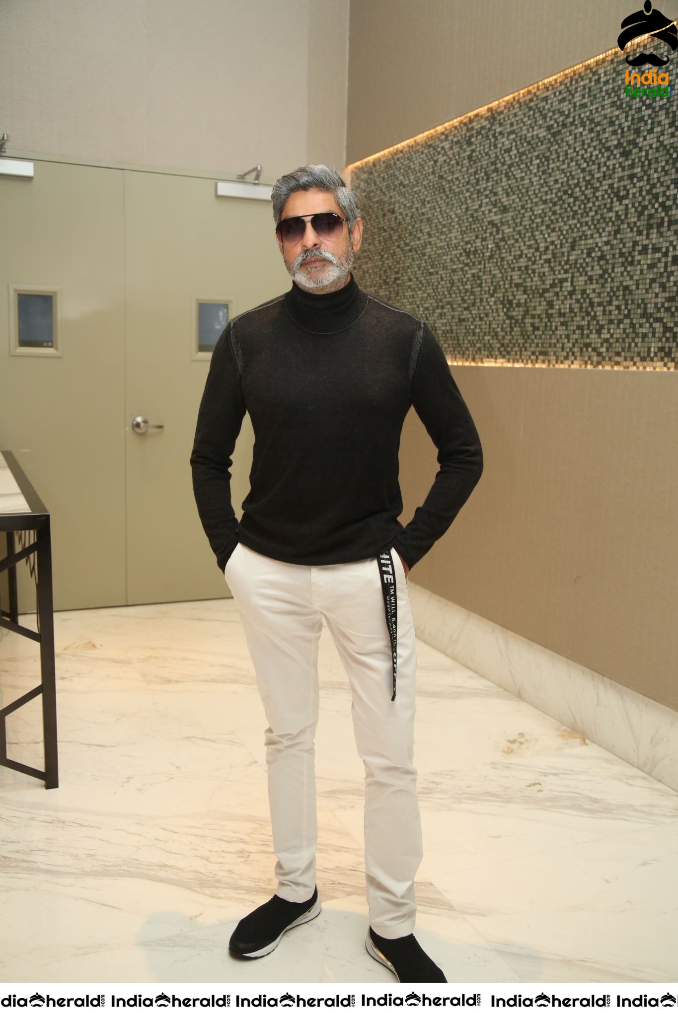 Actor Jagapathi Babu looking stylish with white beard Set 2