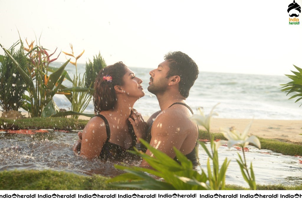 Actor Jayam Ravi Unseen Smooching Hot Photos with Nayanthara by Beach Side Set 4