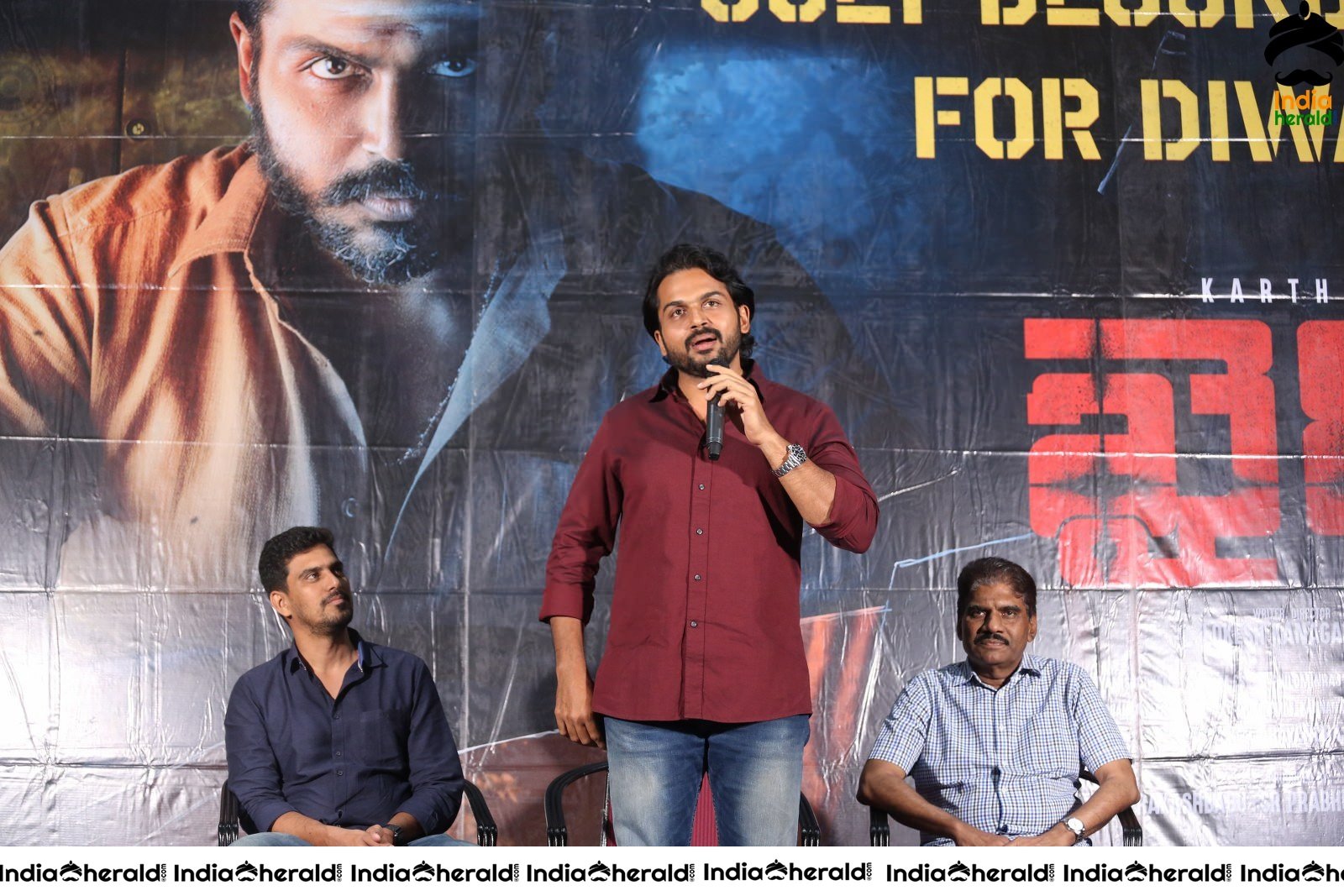 Actor Karthi Latest Stills from Khaidhi Success Meet Set 2