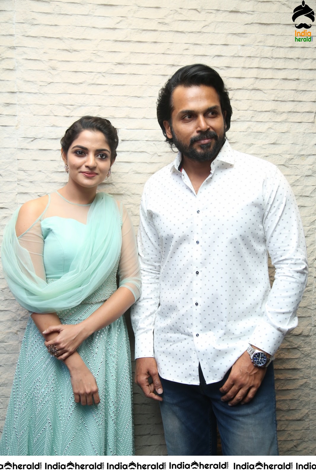 Actor Karthi Latest Stills with Nikhila for Thambi Movie Promotions Set 1