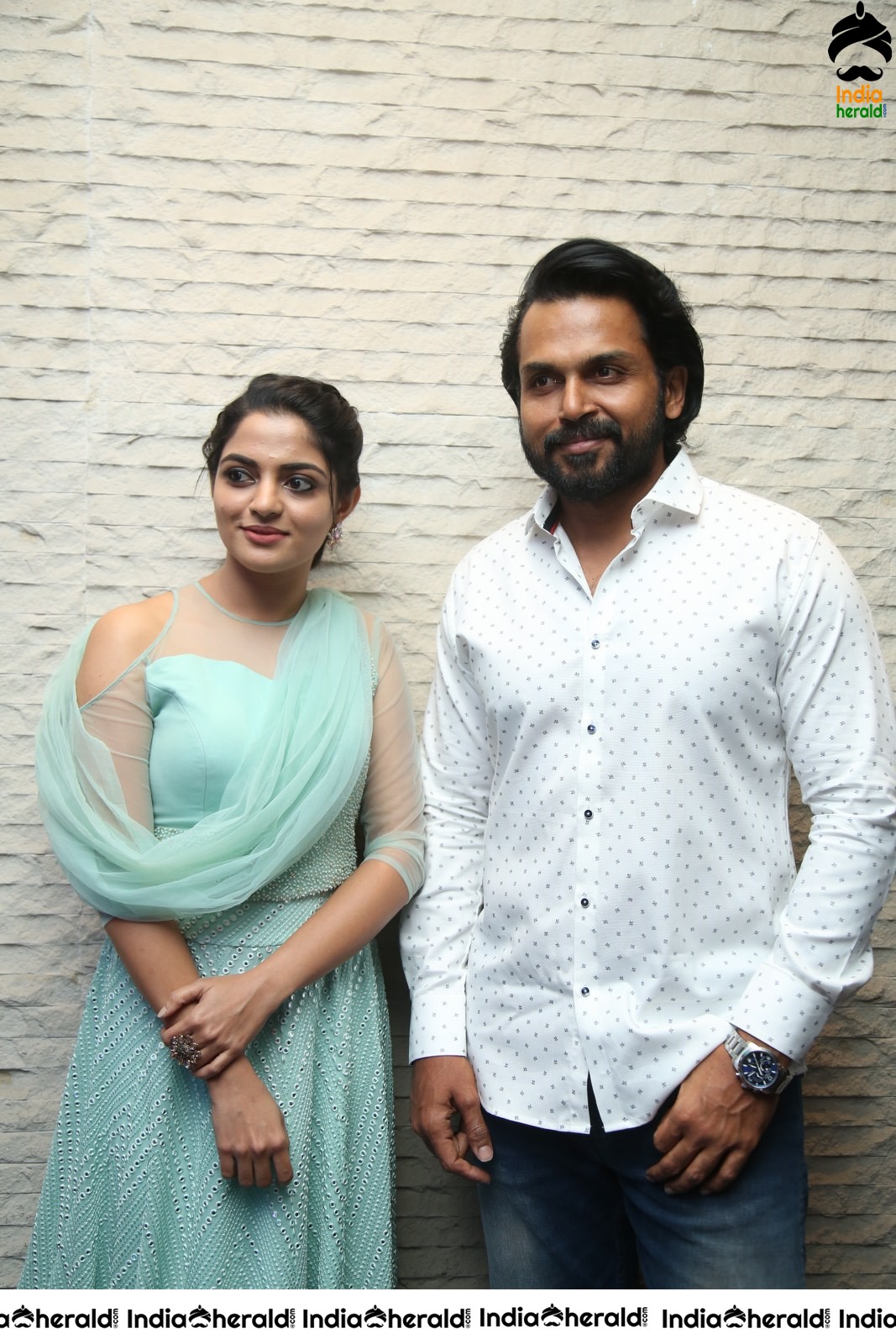 Actor Karthi Latest Stills with Nikhila for Thambi Movie Promotions Set 1