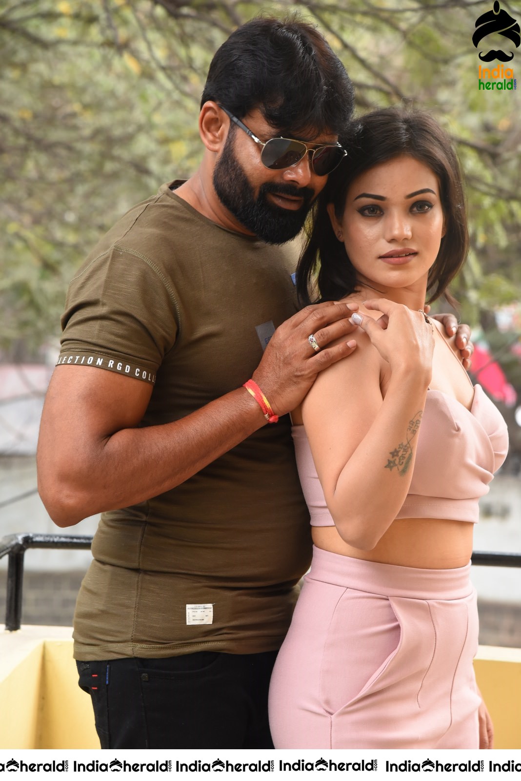 Actor Raj Surian Photos with Aakarshika Goyal Set 2