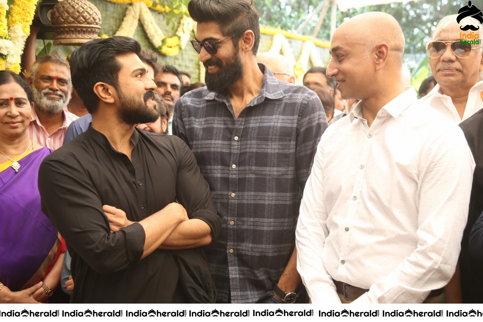 Actor Ram Charan and Rana Daggubati Spotted Together with Beard Looks Set 1