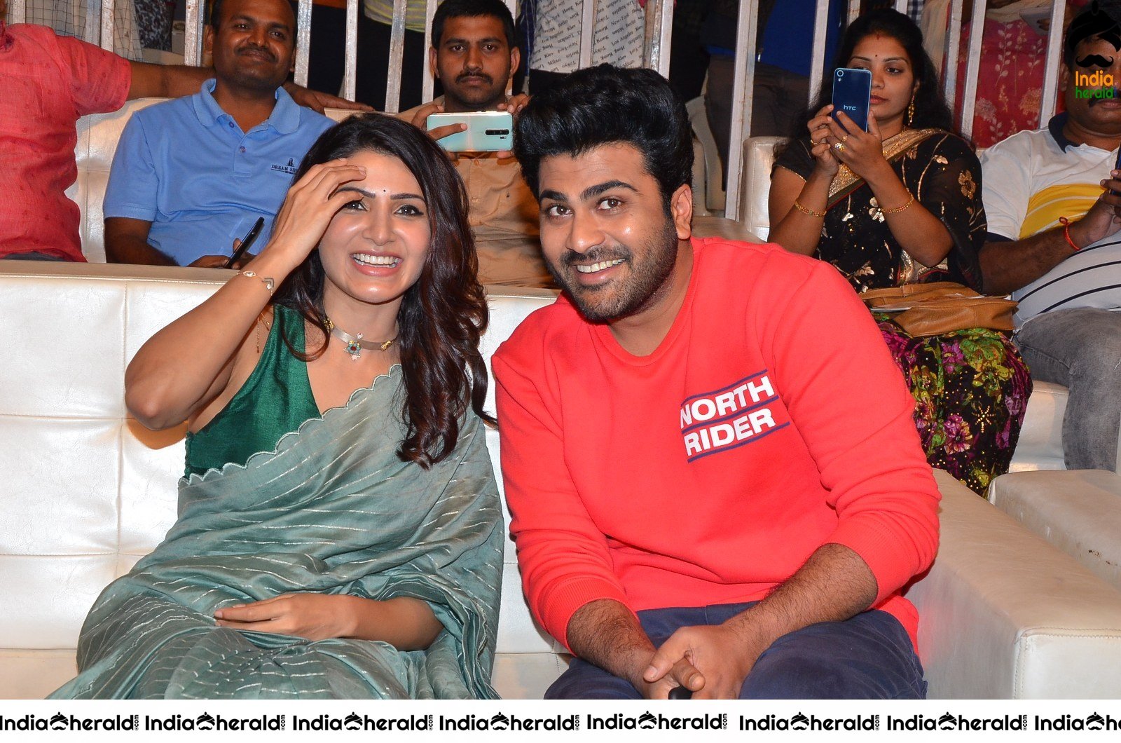 Actor Sharwanand photos with Samantha at Jaanu event Set 1