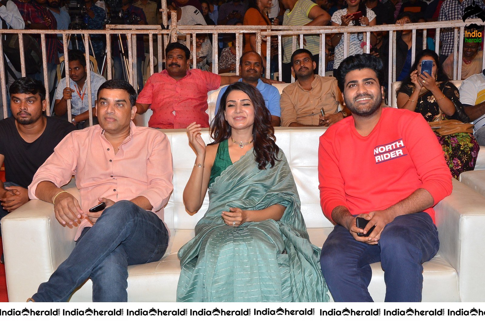 Actor Sharwanand photos with Samantha at Jaanu event Set 1