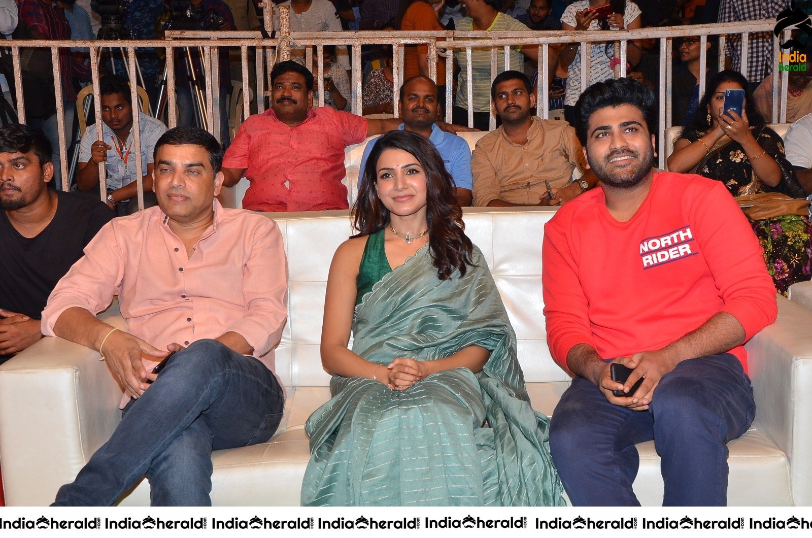 Actor Sharwanand photos with Samantha at Jaanu event Set 1