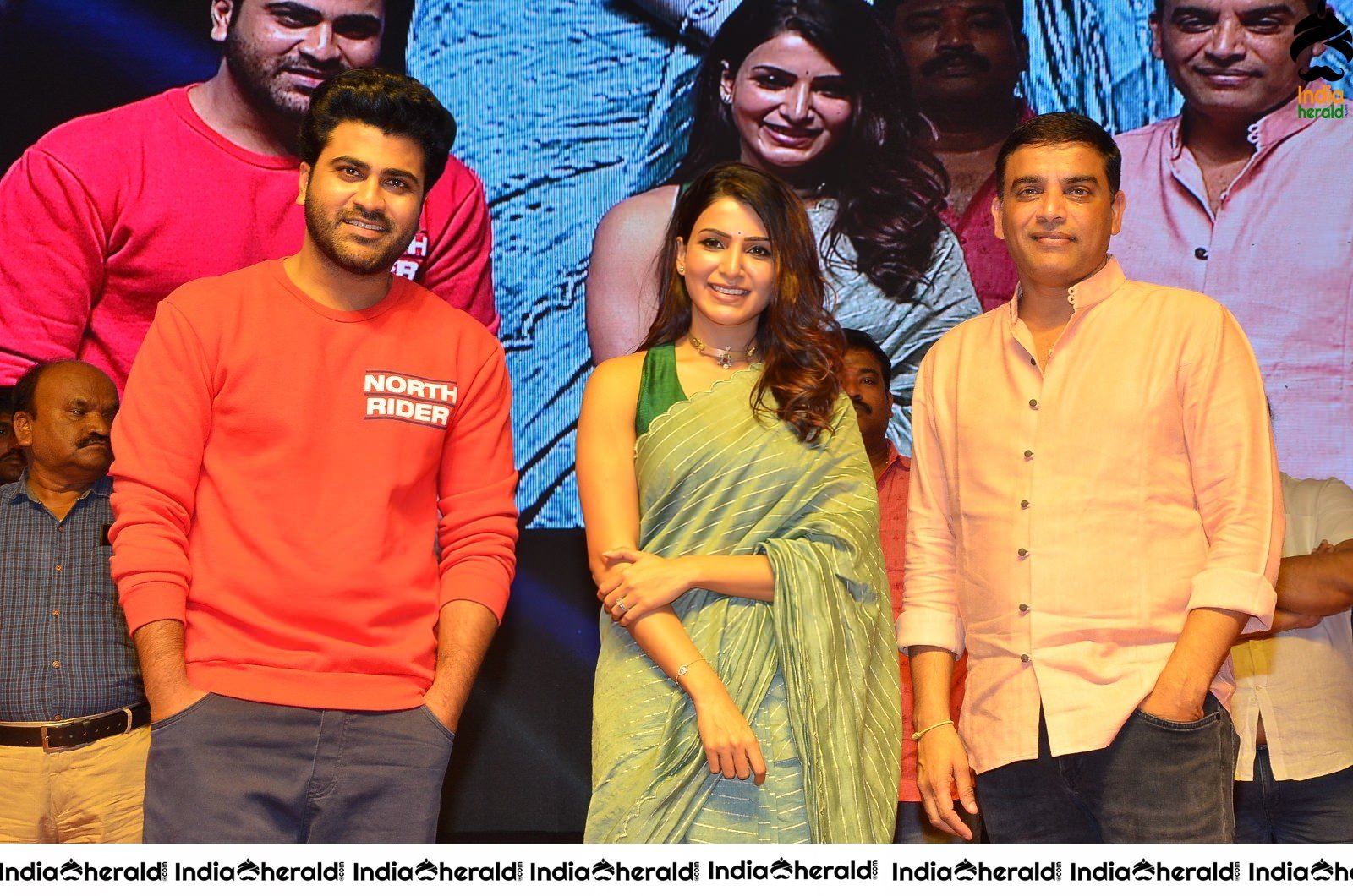 Actor Sharwanand photos with Samantha at Jaanu event Set 1