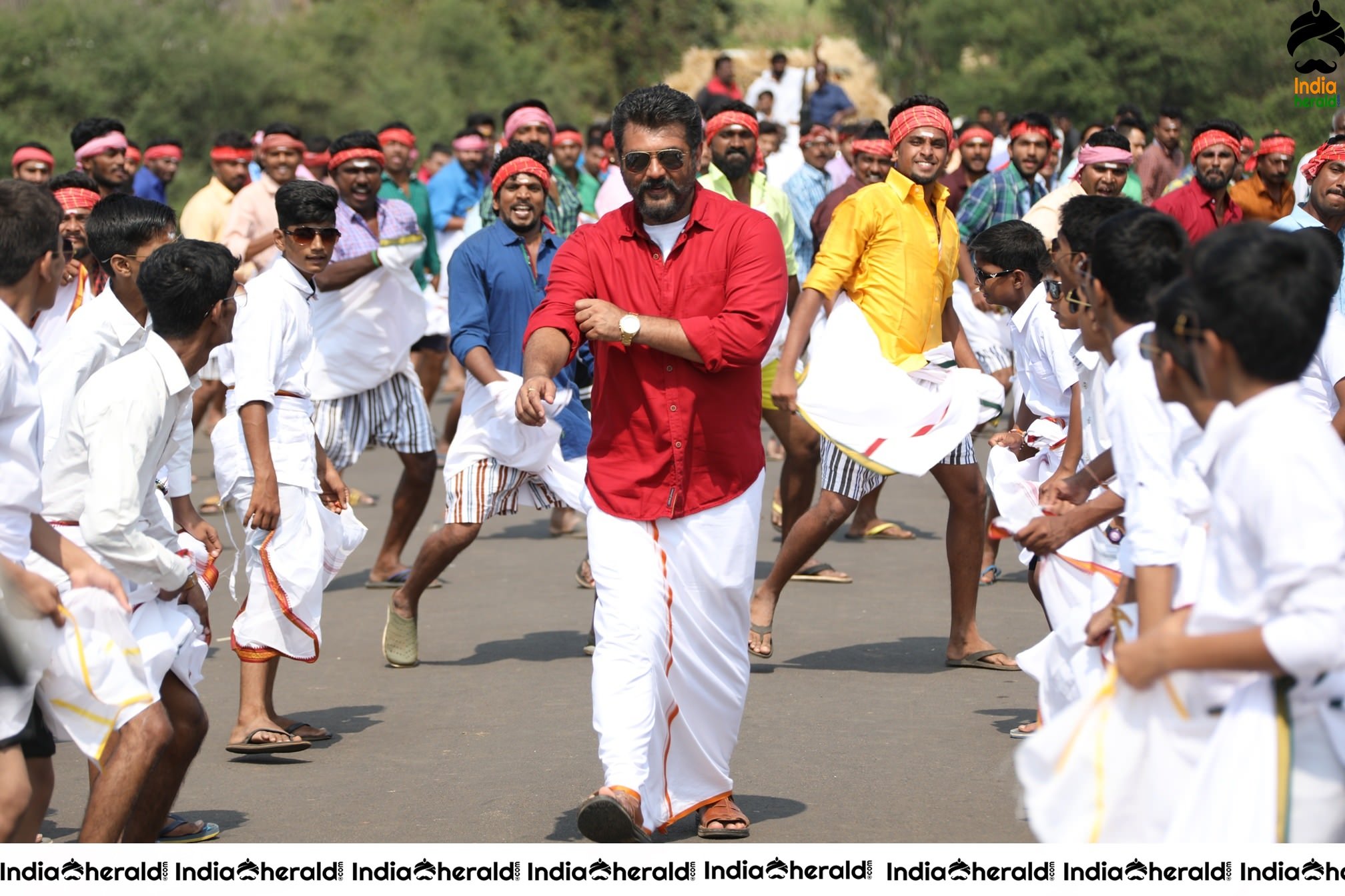 Actor Thala Ajith unseen stills from Viswasam Set 2