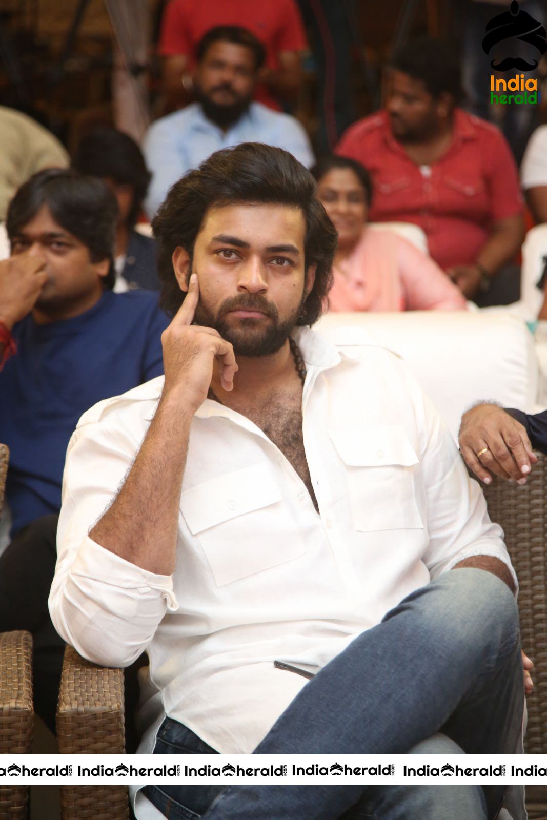 Actor Varun Tej Stills From Gaddala Konda Ganesh Movie Success Meet Set 2