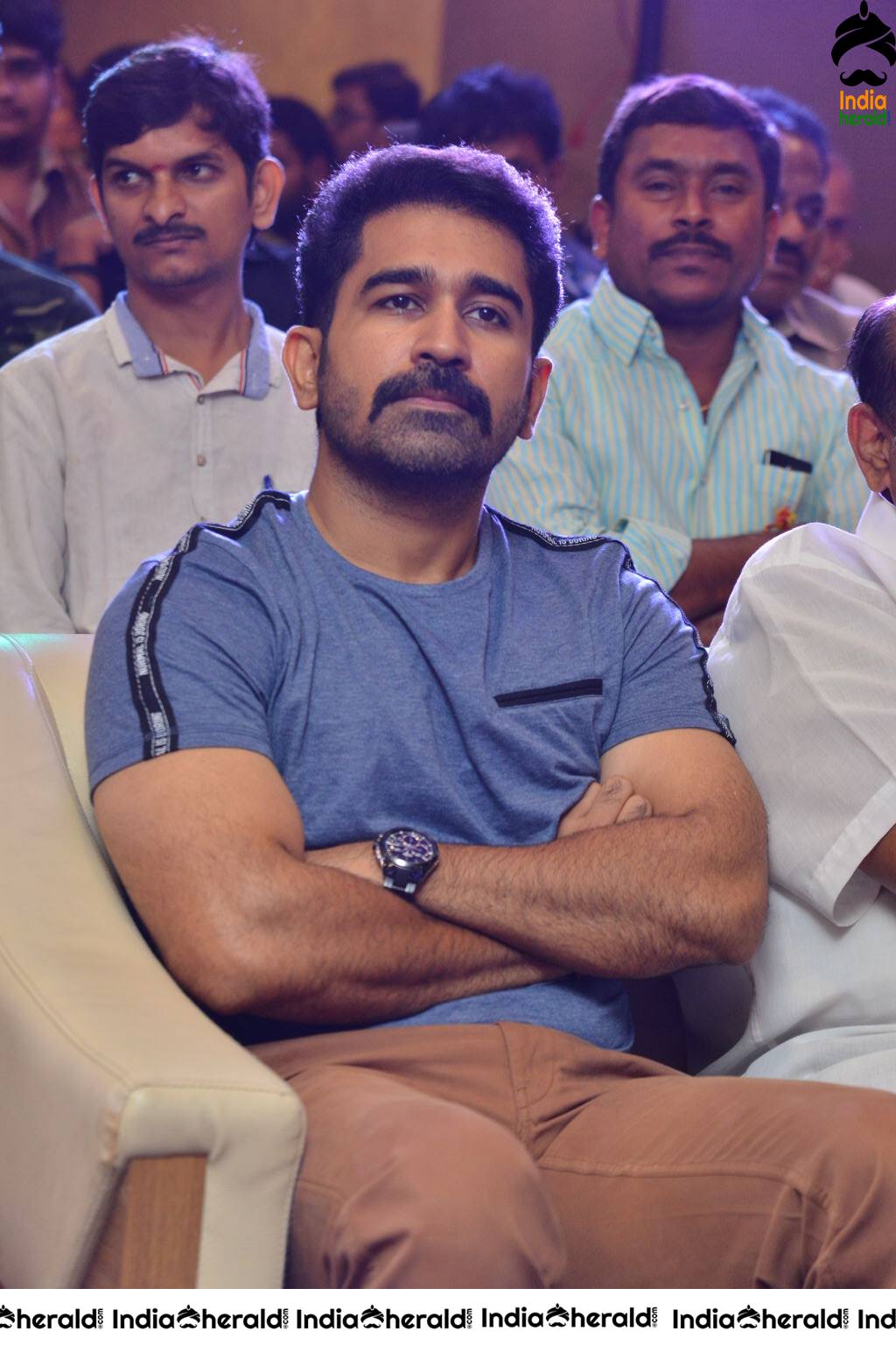 Actor Vijay Antony Photos with twirled moustache