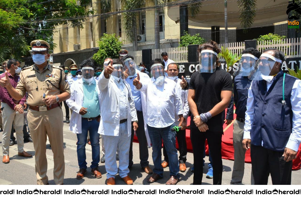 Actor Vijay Deverakonda launches Face Protection Shields